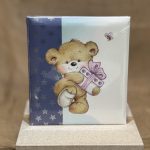 ΑΛΜΠΟΥΜ-ΛΕΥΚΟ/ΜΠΛΕ ΜΕ ΑΡΚΟΥΔΑΚΙ ΡΙΖΟΧΑΡΤΟ