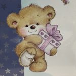 ΑΛΜΠΟΥΜ-ΛΕΥΚΟ/ΜΠΛΕ ΜΕ ΑΡΚΟΥΔΑΚΙ ΡΙΖΟΧΑΡΤΟ - Image 2