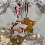 ΧΡΙΣΤΟΥΓΕΝΝΙΑΤΙΚΗ ΜΠΑΛΑ ΔΙΑΦΑΝΗ ΑΣΤΕΡΙ ΜΕ ΧΡΥΣΟ ΓΚΛΙΤΕΡ ΦΩΤΟΓΡΑΦΙΑ - Image 4