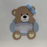 ΑΛΜΠΟΥΜ-ΛΕΥΚΟ/ΓΑΛΑΖΙΟ ΜΕ ΑΡΚΟΥΔΑΚΙ ΚΑΙ ΦΩΤΟΓΡΑΦΙΑ 29X32CM - Image 2