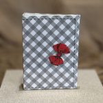 ΑΛΜΠΟΥΜ-ΓΚΡΙ ΡΙΓΕ ΜΕ ΚΟΚΚΙΝΟ ΦΙΟΓΚΟ 200 ΦΩΤΟΓΡΑΦΙΩΝ 10Χ15